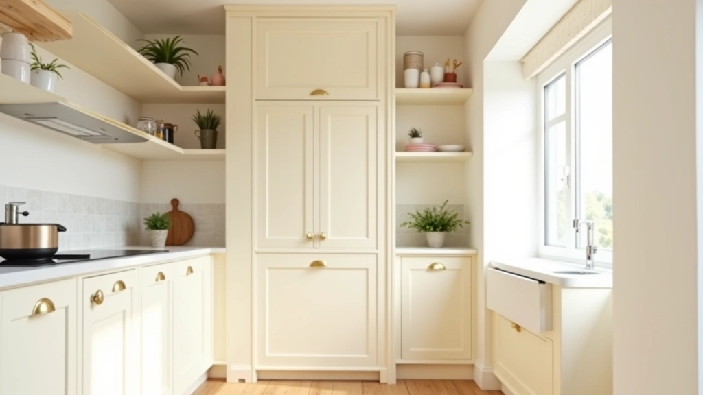 Kitchen press and pantry storage maximised in small Irish home